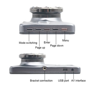 Amazon Hot Bán Tự Động Xe DVR Ống Kính Kép Phía Trước Và Trở Lại Ghi Âm Phía Sau 1080P Tầm Nhìn Ban Đêm Màn Hình Cảm Ứng Xe Máy Ảnh - Product Image 6