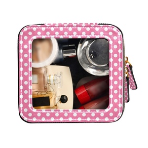 <b>Clear</b> Makeup <b>Bag</b> Large Cosmetic <b>Bag</b> PU Leather Cosmetic Organizer <b>Travel</b> Toiletry Pouch Water-resistant Toiletry <b>Bags</b> - Product Image 2