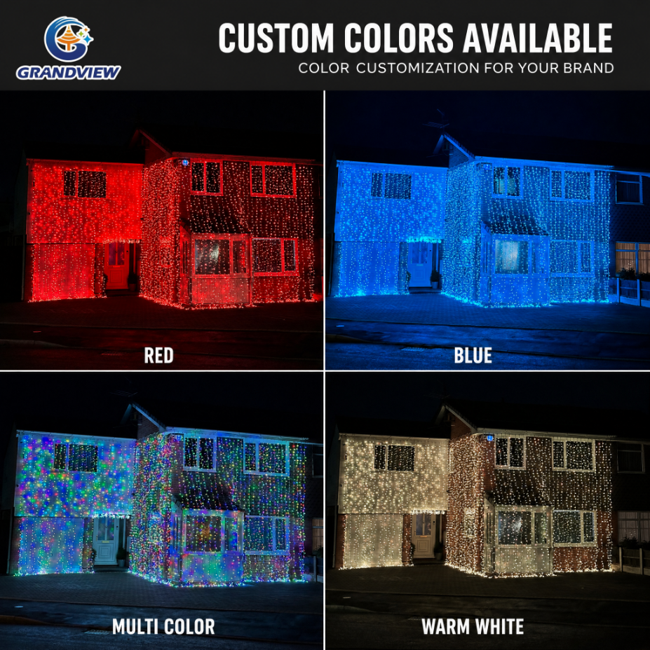 Commercial LED Curtain Fairy String Light Outdoor Waterproof LED Christmas Lights for Wedding Event Landscape Holiday Decoration · image 2
