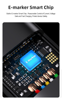 USB-Si certificado USB 240 Gen 3 ,40Gbps, W, 8K/5K 60Hz USB 4 para cable Thunderbolt 4