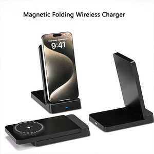 Support de chargeur <span class=keywords><strong>sans</strong></span> <span class=keywords><strong>fil</strong></span> pliable OEM 15W PD 3.0 avec station de charge magnétique OTP/OVP pour port USB-C Android - Product Image 4
