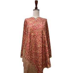 Elegant Machine Embroidered <b>Scarves</b> Stoles Traditional Floral Fashion Accessory Private Label Factory Wholesale Supply - Product Image 3