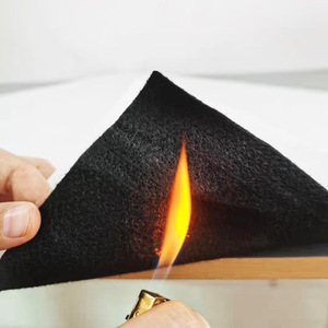 Black Flame Retardant Pre <b>Oxidized</b> Felt 1.0mm Medium Weight Industrial Nonwoven Fabric Activated Carbon Fiber - Product Image 1