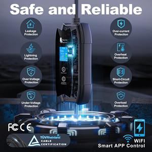 Chargeur de voiture électrique portable Feyree 3,5 kW avec application WIFI, contrôle intelligent, type 2, station de charge domestique AC, 16A, courant réglable, IP66 - Product Image 4