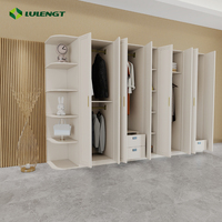 Armoire de rangement autoportante en forme de L, système modulaire d'armoires d'angle pour vêtements, placard d'angle simple et fin pour chambre à coucher