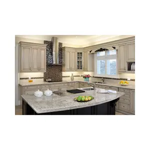 Natural Stone Bianco Romano Granite for Bathroom Kitchen Countertops Island Tops Interior Decoration