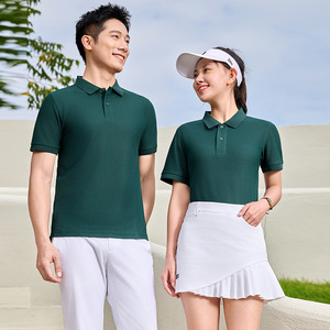 Camisetas Polo Sorona Unisex de Manga Corta, Color Sólido, Algodón, Ropa de Trabajo, Ropa Informal JS8825, Tela Delgada - Product Image 3