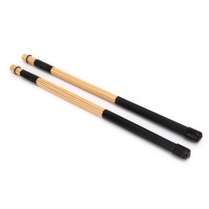 1 par de <span class=keywords><strong>baquetas</strong></span> de bambú, varillas para batería de jazz, accesorios para instrumentos de percusión, color negro - Product Image 2
