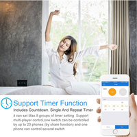 Télécommande sans fil Smart WiFi Led Dimmer Light Wall Switch EU UK Standard Tuya eWeLink App Control
