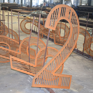 Jardinera de Acero Corten con Patrón Irregular, Estilo Rústico, Duradera, para Flores y Plantas Verdes - Product Image 2