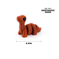 Figuras de Acción 3D de Dinosaurios del Período Jurásico, Impresas en 3D, Coloridas, de PLA, Flexibles, Juguetes Educativos, Modelos de Animales, Regalo
