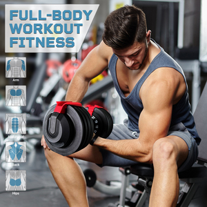 Tốt Nhất Thể Hình Phòng Tập Thể Dục Trọng Lượng Thiết Lập Không Trượt Xử Lý Grip Nhanh Chóng Có Thể Điều Chỉnh Quả Tạ 24Kg Unisex 12 Trọng Lượng Gia Tăng Nylon + Thép - Product Image 6