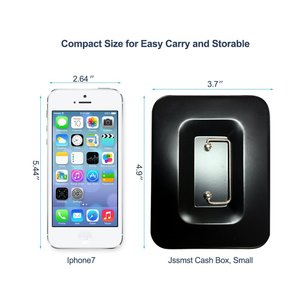 Khay Đựng Tiền Có Thể Tháo Rời 125*95*60Mm Khay Đựng Tiền Xu An Toàn Bằng Kim Loại Nhỏ Hộp Đựng Tiền Có Khóa - Product Image 3