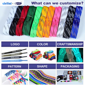 Tali Sepatu Poliester Datar Berbagai Panjang Berbagai Warna Tahan Air Elastis Tinggi untuk Sepatu Sneakers - Product Image 3