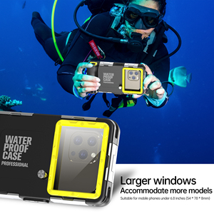 Ventas directas del fabricante Múltiples colores Bajo el agua 15M Universal Dentro de 6,8 pulgadas Cajas de teléfono impermeables de buceo profesional - Product Image 3
