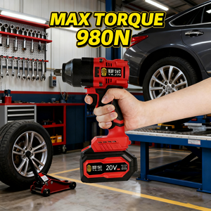 Clé à <span class=keywords><strong>choc</strong></span> électrique sans fil YaJin à trois vitesses réglables, couple élevé, fonction d'impact, pour la réparation et le démontage de véhicules - Product Image 2