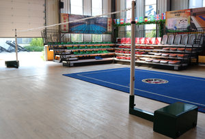 Poste de <span class=keywords><strong>voleibol</strong></span> de acero inoxidable, poste movible, ajustable, <span class=keywords><strong>precio</strong></span> de fábrica profesional - Product Image 2