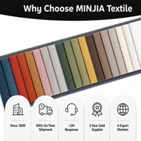 Tissu de canapé MINJIA de haute qualité, velours pelucheux circulaire, matière première textile pour canapé, tissu d'ameublement 245GSM pour canapé