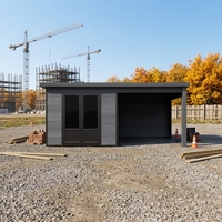 Abri de jardin mobile en WPC, abri à outils extérieur, abri de jardin en acier moderne, abri de jardin en bois, abri de jardin robuste avec verre pare-balles, abri de jardin constant