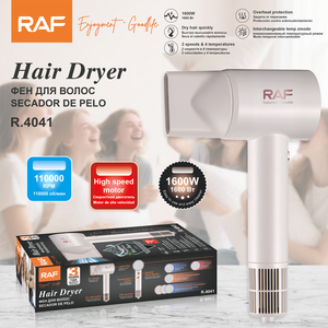 Sèche-cheveux RAF 1600W haute vitesse 110000 tr/min 2 vitesses 4 températures Protection contre la surchauffe Séchage rapide Usage professionnel en salon R.4041 - Product Image 6