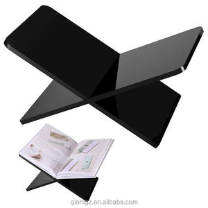 Regalo judío Judaica Glitter Gold Clear Lucite Table Top Book Stand Acrílico Shtender - Product Image 6