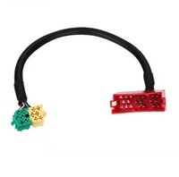 Instalación del mercado de accesorios automotriz Conector Iso verde azul amarillo Arnés de cables estéreo de audio de 20 pines para 2017/A6