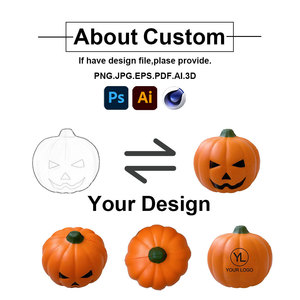 Pelota de Espuma con Forma de Calabaza, Personalizable con Logotipo a Color, Juguetes Decorativos de Halloween para Niños - Product Image 5