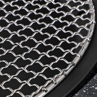 Grille de barbecue ronde en acier inoxydable 304 de qualité supérieure, de qualité alimentaire, antirouille, pour pique-nique en plein air