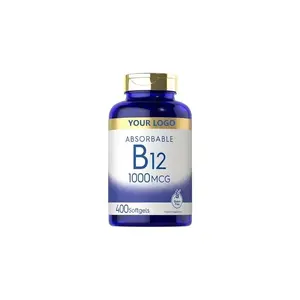 Özel etiket Vitamin B12 Softgel enerji desteği B12 vitamini metilkobalamin DietarySupplement
