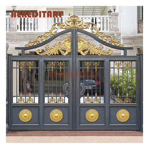 Portails principaux en aluminium de style ferme au design élégant, modèles de portails coulissants en aluminium utilisés - Product Image 5