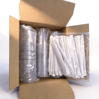 Vente en gros usine – Lot de 100 gobelets jetables transparents en PLA sans BPA de 16oz, 20oz, 24oz pour boissons froides à emporter, avec couvercle à paille et logo personnalisé