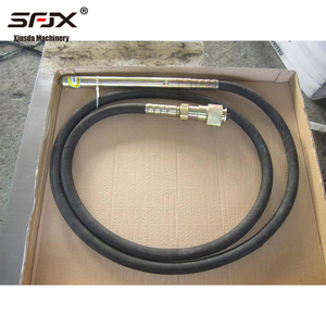 Vibrateur à béton pneumatique SFJX de type externe avec tige métallique et tuyau pour usage en construction - Product Image 3