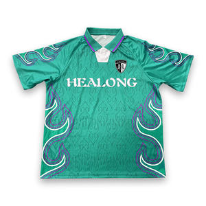 Personalizable Vintage 100% algodón hombres fútbol Jersey Street Style fútbol desgaste - Product Image 4