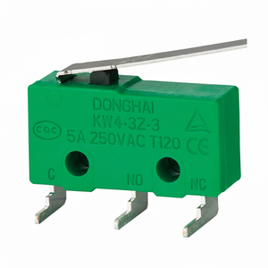 Microinterruptor KW4-3Z DONGHAI Serie 2000PCS/CTN Verde de Alta Calidad, Plástico y Metal, 16A 250 VAC SPST-NO, IP40, 100000 Ciclos - Product Image 1