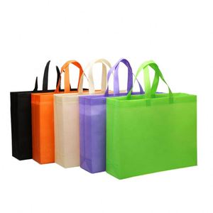 Sacs de courses réutilisables pour supermarchés, pliables, non tissés, pour vêtements, chaussettes, emballage cadeau - Product Image 3