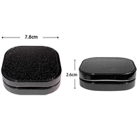Contenants cosmétiques vides en plastique PP/ABS noir pour fond de teint liquide, crème BB, fard à joues coussin d'air, poudre compacte - Portables et personnalisables
