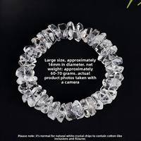 Shiloh Natürliches Weißes Kristallkies-Armband, Großes Kristallkies-Armband mit Unregelmäßiger Form, Meistverkauftes Kristallschmuckstück