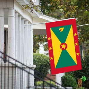 Bandera de Granada de 3x5 pies de poliéster con dos ojales de latón, de una sola capa, para colgar en la pared, decoración para interiores y exteriores - Product Image 4