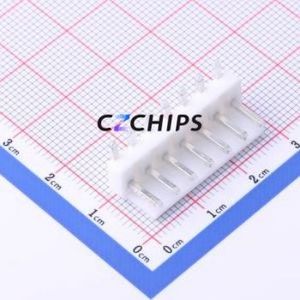 HC-VH-7A7W Wire-to-Board Pin Header Bent Lead Through Hole,P=3.96mm Connector 1x7P 3.96mm Right Angle Insert VH - Product Image 1