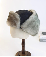 Buena calidad Hombres Mujeres Ruso Ushanka Trooper Trapper Aviator Bomber Hat Forrado de piel Orejera Gorro de invierno