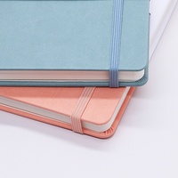 Cahier classique personnalisé bande élastique A5/A6 en cuir PU Journal planificateur papier à coudre ventre ceinture pour l'école A4 A6 disponible