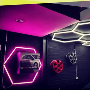 Custom High Lightness Takenow PRO LED handheld Inspection hexagon panel hex led ceiling wall detailing studio colorful hexagon w