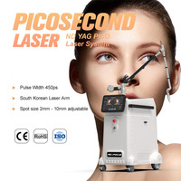 Mesin penghilang tato Laser picodetik, mesin penghilang tato Laser profesional Picosecond Laser 532nm 1064nm