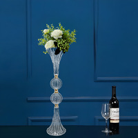 Acrylique Transparent Vase Table Fleur Stand Centres De Table De Mariage Fleur Titulaire Props Partie Événement Table Décoration