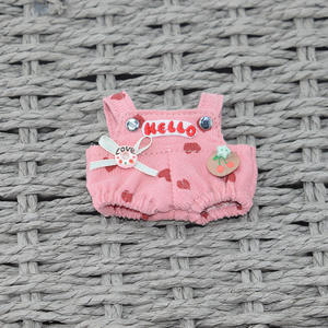 Ropa de muñeca de algodón bonita de 10cm, Mini ropa de estilo de juguete para hombres y mujeres con <span class=keywords><strong>tirantes</strong></span> y reemplazo de colgante Duffy - Product Image 6