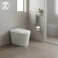 Toilette intelligente, surface en émail durable, service OEM ODM, fonctionnement silencieux, conception économiseur d'eau, lumière nocturne, fournisseur en gros, chaleur