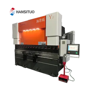Máquina dobladora de frenos de prensa hidráulica CNC profesional, dobladora automática de chapa para suministro de fábrica de aluminio a la venta