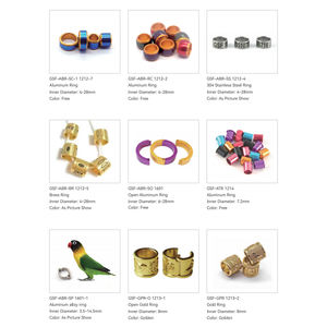 Fasce per le gambe degli uccelli con incisione Laser personalizzata da 8MM Love Cannry <span class=keywords><strong>Finch</strong></span> Parrot per la fasciatura degli anelli degli uccelli // - Product Image 6