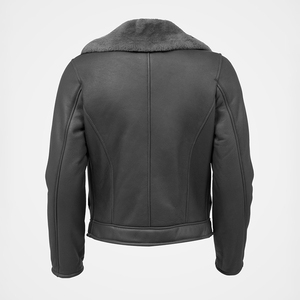 NAFA OEM Womens Ladys Classic Vintage cuello con muescas chaqueta de piel de cordero para el frío mal tiempo - Product Image 4