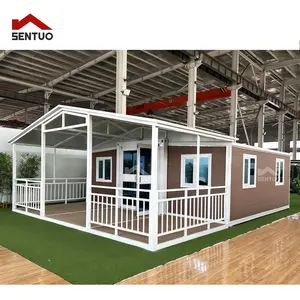 Factory Supply Prefab 2 Bedroom 3 Bedroom Modular Containers Tiny Homes Expandable Container Prefabricated Houses Of 3 Rooms